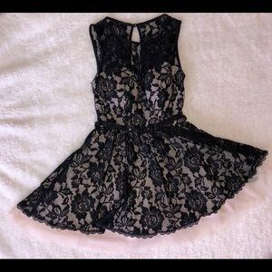 Black lace dress